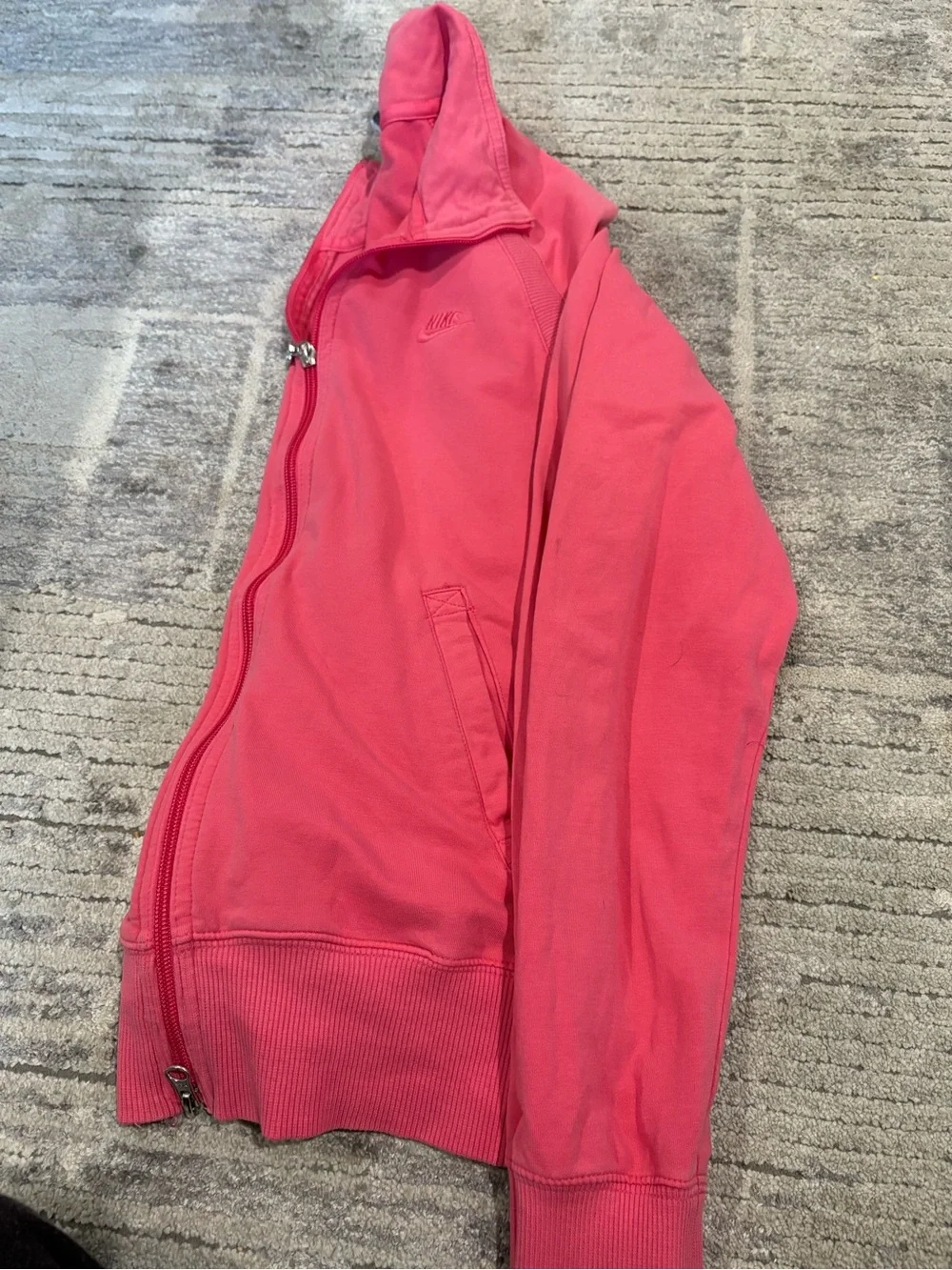 Nike Women's Hot Pink Pink Zip-Front activewear Jacket